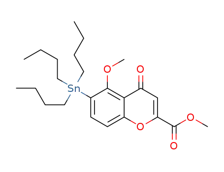 methyl 5-methoxy-4-oxo-6-(tributylstannyl)-4H-chromene-2-carboxylate