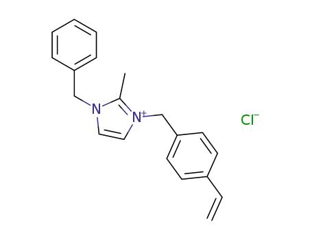 1-benzyl-3-(4-vinylbenzyl)-2-methylimidazolium chloride