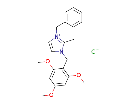 1-benzyl-3-(2,4,6-trimethoxybenzyl)-2-methylimidazolium chloride