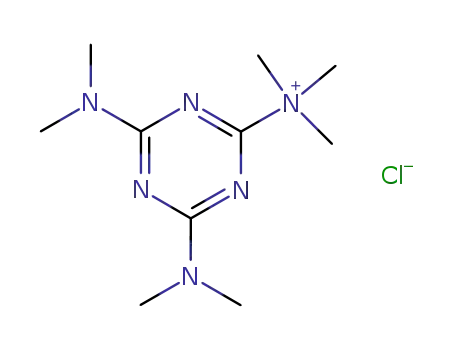 N-<4,6-bis(dimethylamino)-1,3,5-triazin-2-yl>trimethylammonium chloride