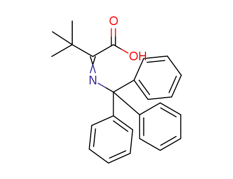 2-triphenylmethylimino-3,3-dimethylbutanoic acid