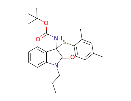 tert-butyl (3-((2,4-dimethylphenyl)thio)-2-oxo-1-propylindolin-3-yl)carbamate
