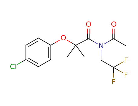 N-acetyl-2-(4-chlorophenoxy)-2-methyl-N-(2,2,2-trifluoroethyl)propanamide