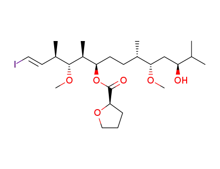 (3R,4R,5S,6R,9S,10S,12S,E)-12-hydroxy-1-iodo-4,10-dimethoxy-3,5,9,13-tetramethyltetradec-1-en-6-yl (R)-tetrahydrofuran-2-carboxylate