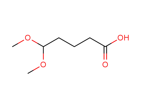 Molecular Structure of 6719-33-1 (Pentanoic acid, 5,5-dimethoxy-)