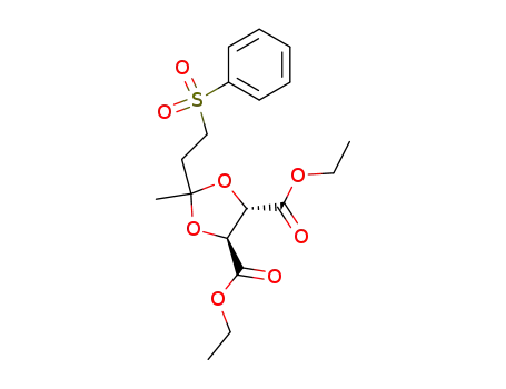 (4S,5S)-2-(2-Benzenesulfonyl-ethyl)-2-methyl-[1,3]dioxolane-4,5-dicarboxylic acid diethyl ester