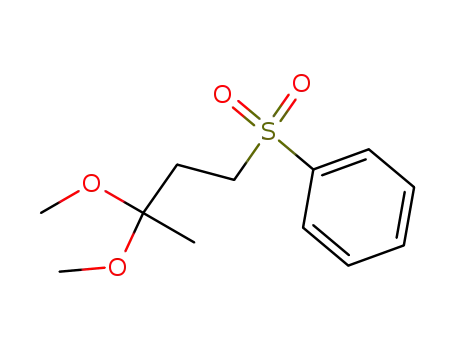 Molecular Structure of 85785-78-0 (Benzene, [(3,3-dimethoxybutyl)sulfonyl]-)