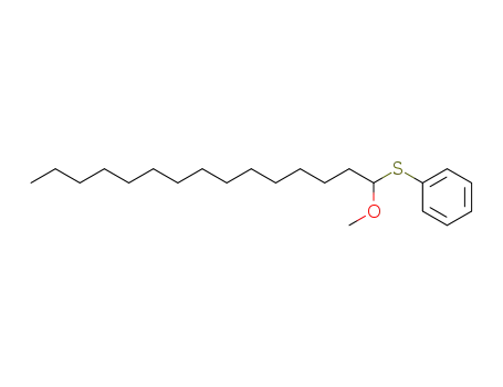 Molecular Structure of 89036-88-4 (Benzene, [(1-methoxypentadecyl)thio]-)