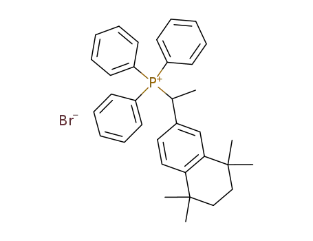 Molecular Structure of 69251-24-7 (Phosphonium,
triphenyl[1-(5,6,7,8-tetrahydro-5,5,8,8-tetramethyl-2-naphthalenyl)ethyl]-,
bromide)