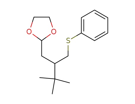 2-(3,3-Dimethyl-2-phenylsulfanylmethyl-butyl)-[1,3]dioxolane