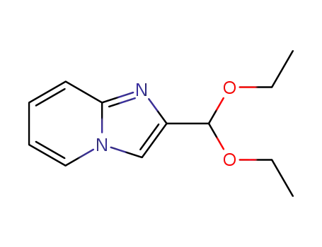 Molecular Structure of 143982-36-9 (Imidazo[1,2-a]pyridine, 2-(diethoxymethyl)-)