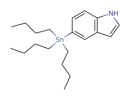 5-(tributylstannyl)-1H-indole