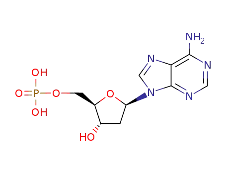 Molecular Structure of 653-63-4 (2'-Deoxyadenosine 5'-phosphate)