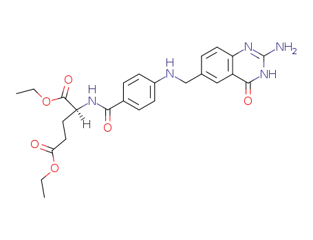 L-Glutamic acid,N-[4-[[(2-amino-1,4-dihydro-4-oxo-6-quinazolinyl)methyl]amino]benzoyl]-,diethyl ester (9CI)