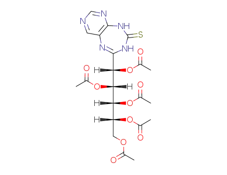 Acetic acid (1S,2R,3R,4R)-2,3,4,5-tetraacetoxy-1-(4-thioxo-4,5-dihydro-3H-pyrimido[4,5-f][1,3,5]triazepin-2-yl)-pentyl ester