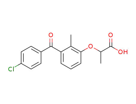 (+/-)-2-<3-(4-chlorobenzoyl)-2-methylphenoxy>propionic acid