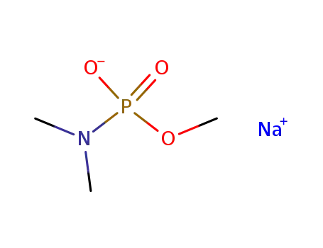 Molecular Structure of 63581-80-6 (Phosphoramidic acid, dimethyl-, monomethyl ester, sodium salt)