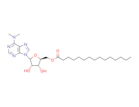 Pentadecanoic acid (2S,3R,4S)-5-(6-dimethylamino-purin-9-yl)-3,4-dihydroxy-tetrahydro-furan-2-ylmethyl ester