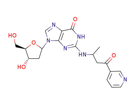 2'-deoxy-N-<1-methyl-3-oxo-3-(3-pyridyl)-propyl>guanosine