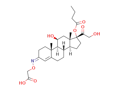 anti-cortisol 17-butyrate-3-(O-carboxymethyl)-oxime