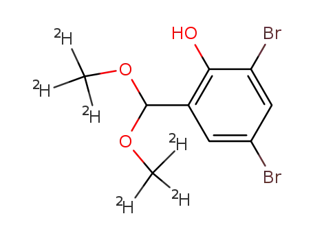 3,5-dibromo-2-hydroxybenzaldehyde (D6)dimethyl acetal