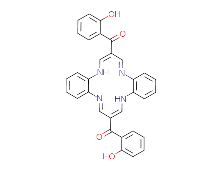 1,8-dihydro-6,13-bis(2-hydroxybenzoyl)dibenzo-1,4,8,11-tetraazacyclotetradeca-4,6,11,13-tetraene