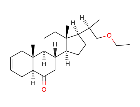 (5S,8S,9S,10R,13S,14S,17R)-17-((R)-2-Ethoxy-1-methyl-ethyl)-10,13-dimethyl-1,4,5,7,8,9,10,11,12,13,14,15,16,17-tetradecahydro-cyclopenta[a]phenanthren-6-one