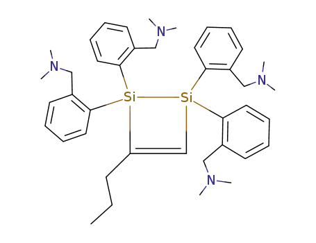 Dimethyl-{2-[1,2,2-tris-(2-dimethylaminomethyl-phenyl)-4-propyl-1,2-dihydro-[1,2]disilet-1-yl]-benzyl}-amine