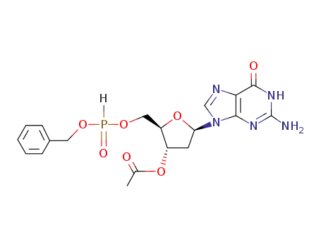O3'-acetyl-O5'-benzyloxyphosphinoyl-2'-deoxy-guanosine