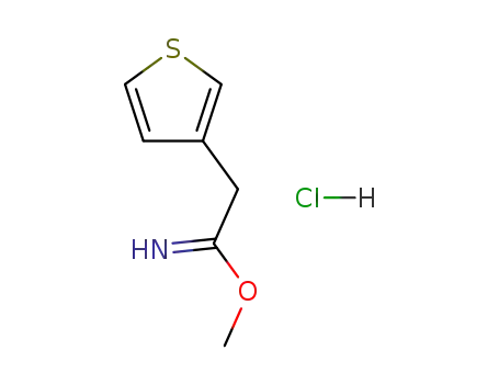 2-Thiophen-3-yl-acetimidic acid methyl ester; hydrochloride