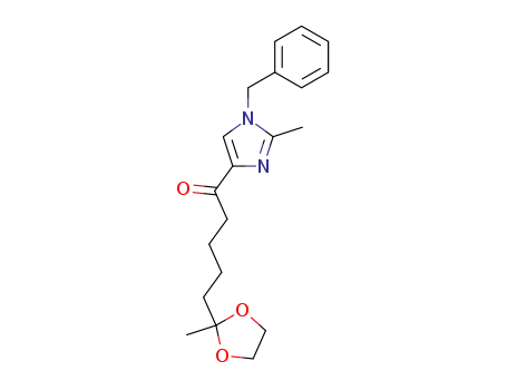 1-(1-Benzyl-2-methyl-1H-imidazol-4-yl)-5-(2-methyl-[1,3]dioxolan-2-yl)-pentan-1-one