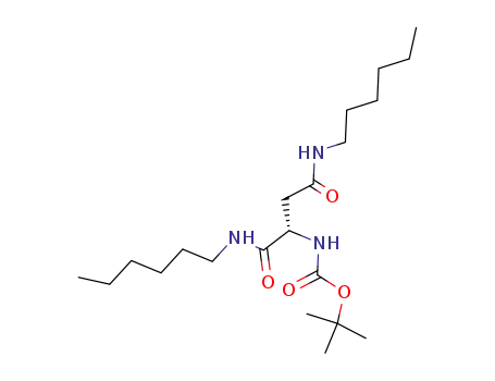 ((S)-1,2-Bis-hexylcarbamoyl-ethyl)-carbamic acid tert-butyl ester