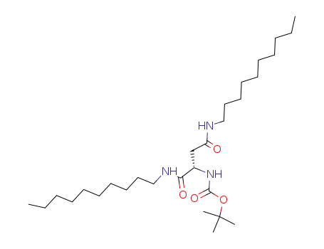 ((S)-1,2-Bis-decylcarbamoyl-ethyl)-carbamic acid tert-butyl ester