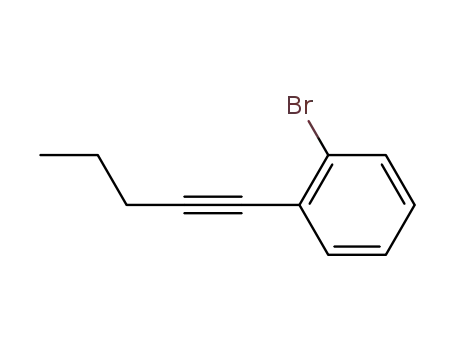 Benzene, 1-bromo-2-(1-pentynyl)-