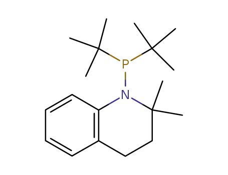 Molecular Structure of 183797-19-5 (Quinoline,
1-[bis(1,1-dimethylethyl)phosphino]-1,2,3,4-tetrahydro-2,2-dimethyl-)