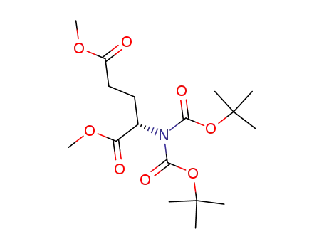 Molecular Structure of 206128-03-2 (L-Glutamic acid, N,N-bis[(1,1-dimethylethoxy)carbonyl]-, dimethyl ester)