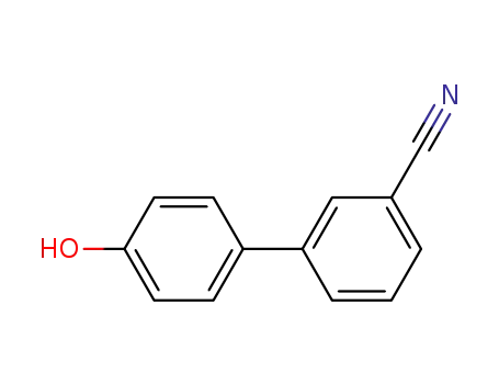 Molecular Structure of 154848-44-9 (4'-HYDROXYBIPHENYL-3-CARBONITRILE)