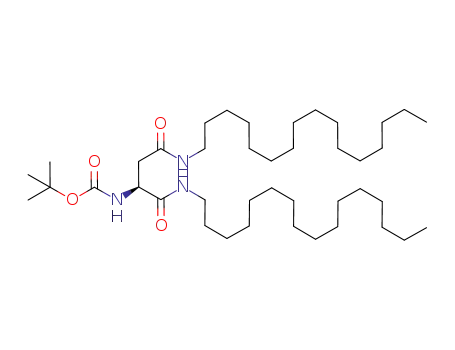 Molecular Structure of 229467-48-5 (Carbamic acid,
[(1S)-3-(hexadecylamino)-1-[(hexadecylamino)carbonyl]-3-oxopropyl]-,
1,1-dimethylethyl ester)