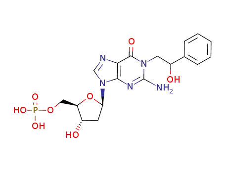 1-(2-hydroxy-2-phenylethyl)-2'-deoxyguanosine 5'-monophosphate