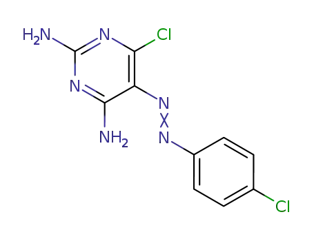 6-chloro-5-(4-chlorophenyl)diazenyl-pyrimidine-2,4-diamine cas  5822-69-5