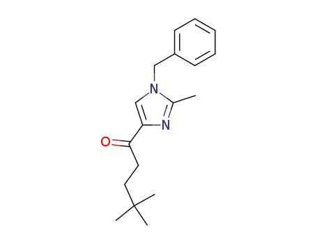 4,4-dimethyl-1-(2-methyl-1-phenylmethyl-1H-imidazol-4-yl)-1-pentanone