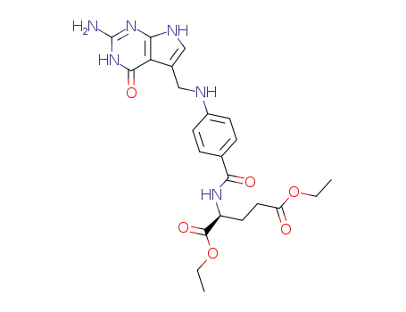 2-{4-[(2-amino-4-oxo-4,7-dihydro-3H-pyrrolo[2,3-d]pyrimidin-5-ylmethyl)-amino]-benzoylamino}-pentanedioic acid diethyl ester
