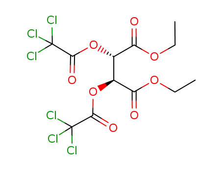 (2S,3S)-2,3-Bis-(2,2,2-trichloro-acetoxy)-succinic acid diethyl ester