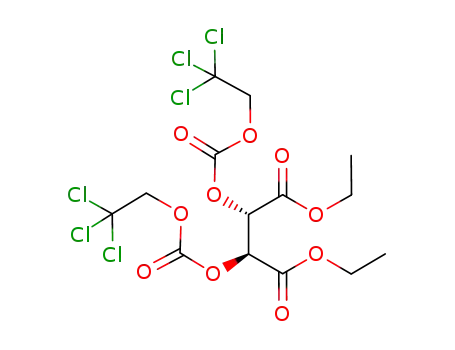 (2S,3S)-2,3-Bis-(2,2,2-trichloro-ethoxycarbonyloxy)-succinic acid diethyl ester