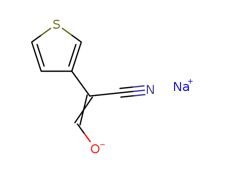 3-hydroxy-2-(thien-3-yl)acrylonitrile sodium salt