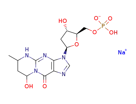 phosphoric acid mono-[3-hydroxy-5-(8-hydroxy-6-methyl-9-oxo-5,7,8,9-tetrahydro-6H-1,3,4,5,8a-pentaaza-cyclopenta[b]naphthalen-3-yl)-tetrahydrofuran-2-ylmethyl] ester sodium salt