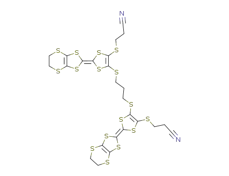 Propanenitrile,
3,3'-[1,3-propanediylbis[thio[2-(5,6-dihydro-1,3-dithiolo[4,5-b][1,4]dithiin
-2-ylidene)-1,3-dithiole-5,4-diyl]thio]]bis-