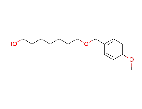 Molecular Structure of 627871-77-6 (1-Heptanol, 7-[(4-methoxyphenyl)methoxy]-)