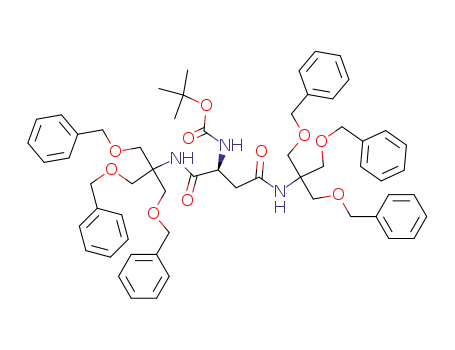 [1,2-bis-(2-benzyloxy-1,1-bis-benzyloxymethyl-ethylcarbamoyl)-ethyl]-carbamic acid tert-butyl ester