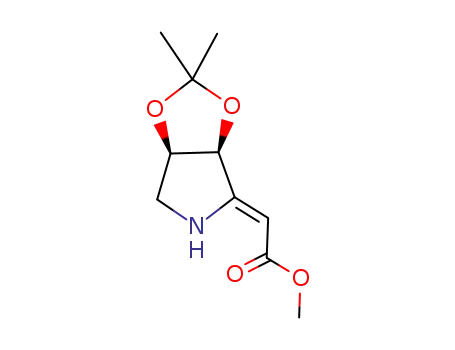 methyl (cis-(3S,4R)-3,4-isopropylidenedioxypyrrolidin-2-ylidene)acetate